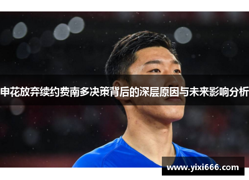申花放弃续约费南多决策背后的深层原因与未来影响分析